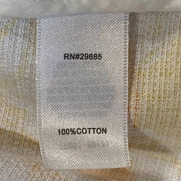 Pendleton Women's Cotton Spring Summer‎ Yellow and White Floral Jacket Size L - Picture 8 of 12